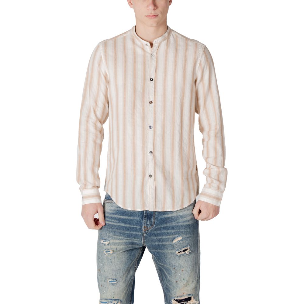 Gianni Lupo Beige Cotton Shirt