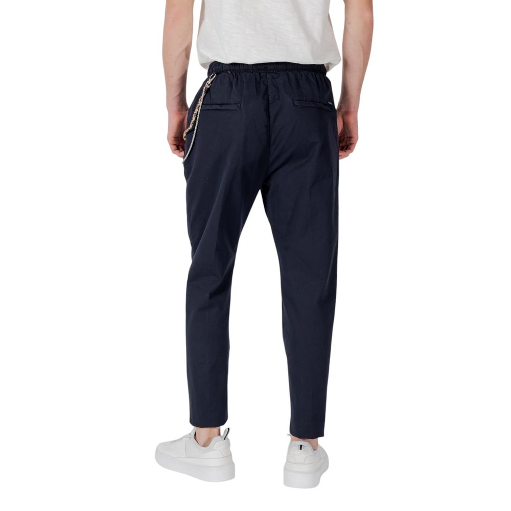 Gianni Lupo Blue Cotton Pant
