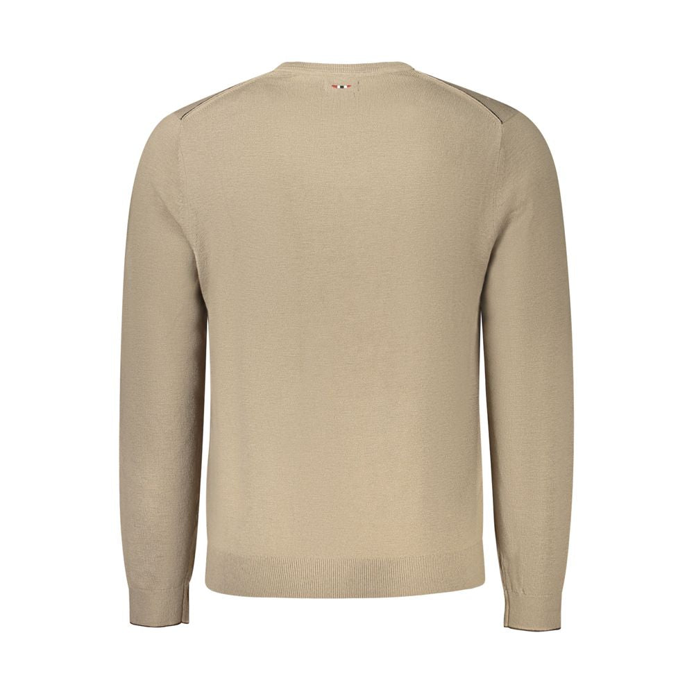 Napapijri Brown Wool Sweater