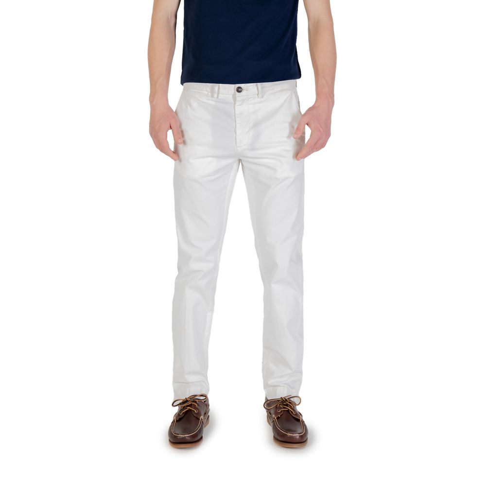 Borghese White Cotton Skinny Pant