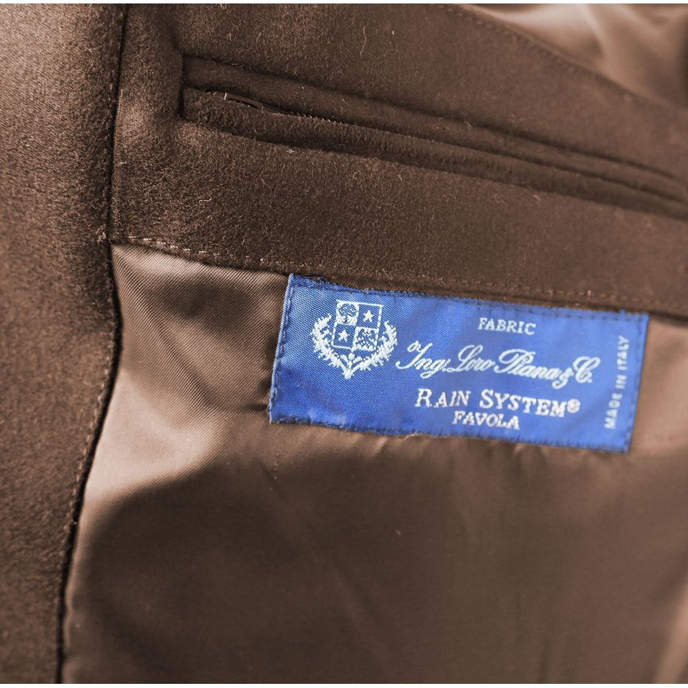 Loro Piana Made in Italy Brown Wool Sleveless Jacket