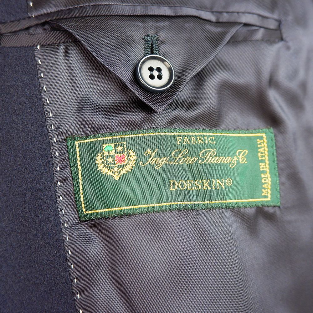 Loro Piana Made in Italy Blue Wool Blazer