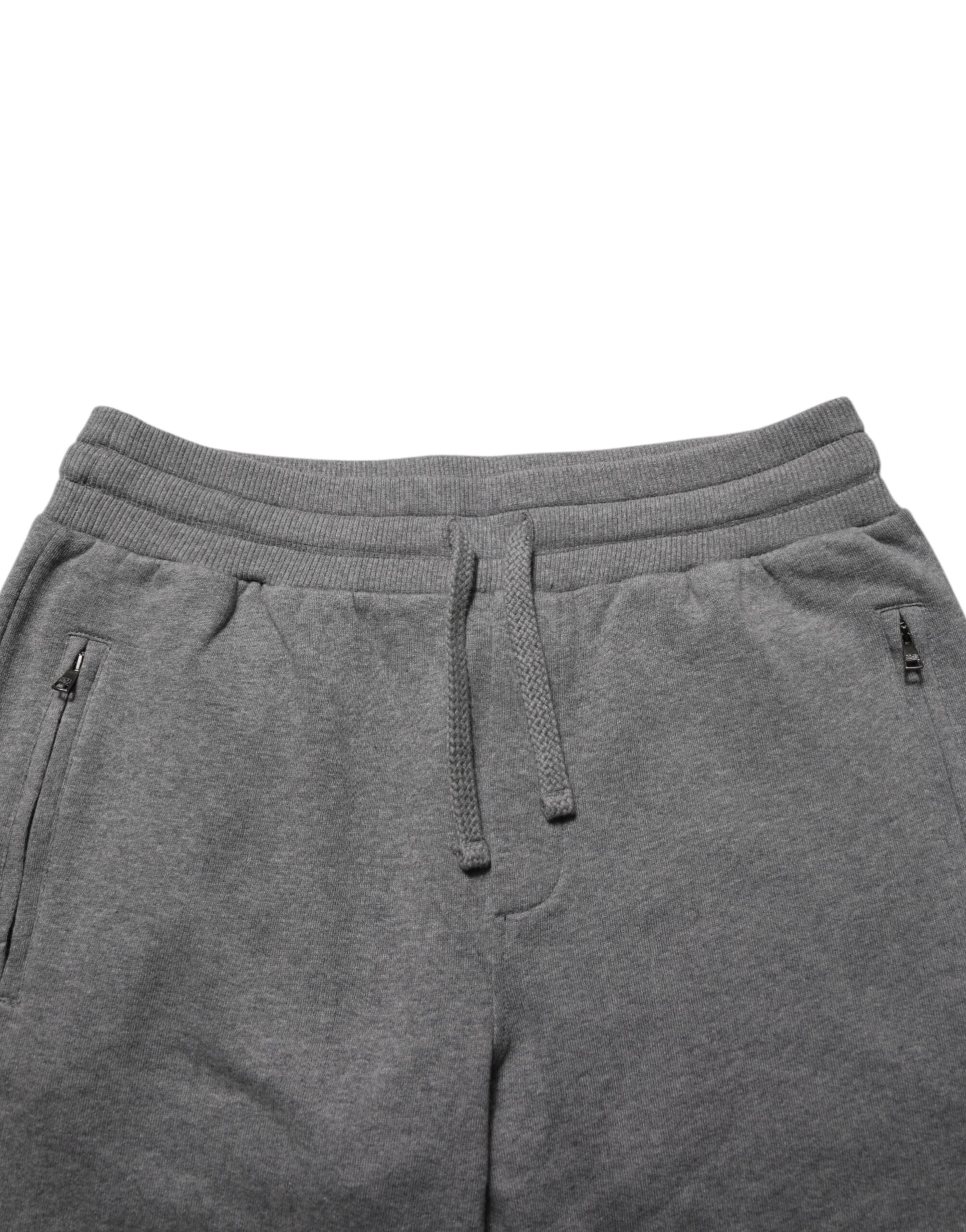 Dolce & Gabbana Gray Cotton Jogger Sweatpants Trouser Pants