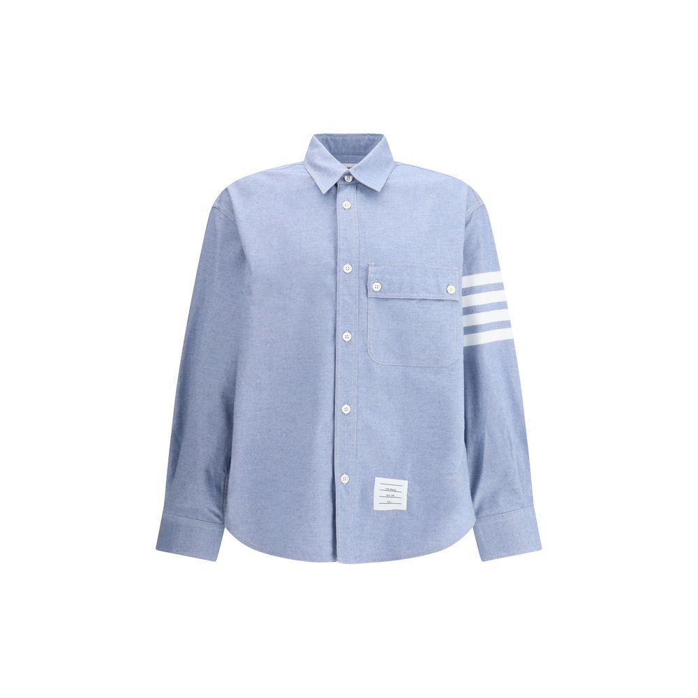 Thom Browne Flannel 4-Bar Shirt
