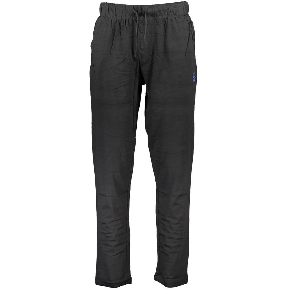 Gianmarco Venturi Black Cotton Jogger Pant