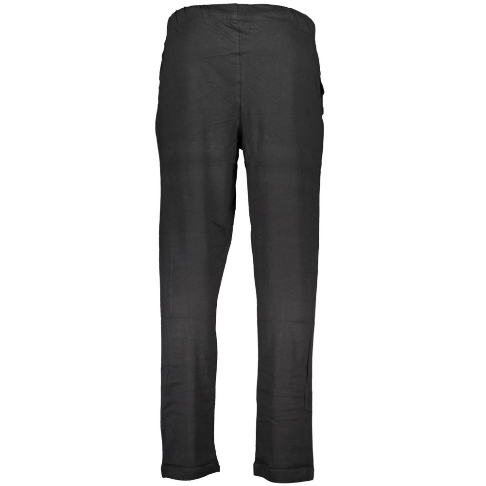 Gianmarco Venturi Black Cotton Jogger Pant