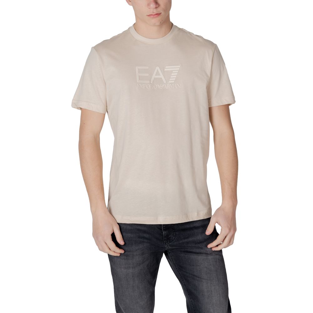 EA7 Emporio Armani White Cotton T-Shirt