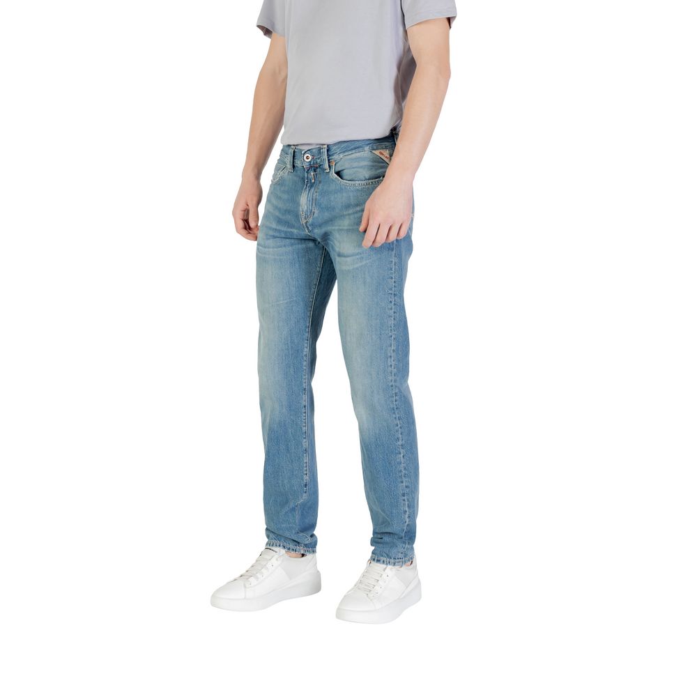 Replay Blue Cotton Skinny Jean