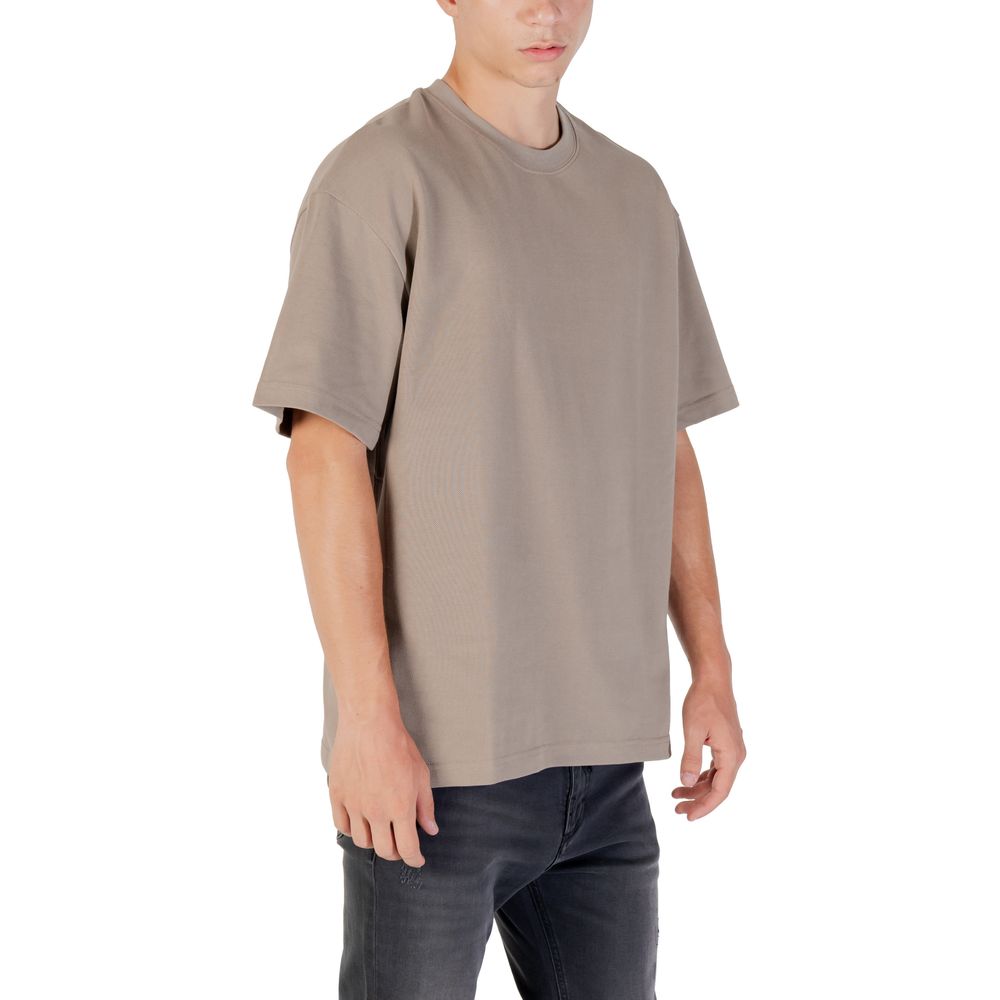 Gianni Lupo Beige Cotton T-Shirt