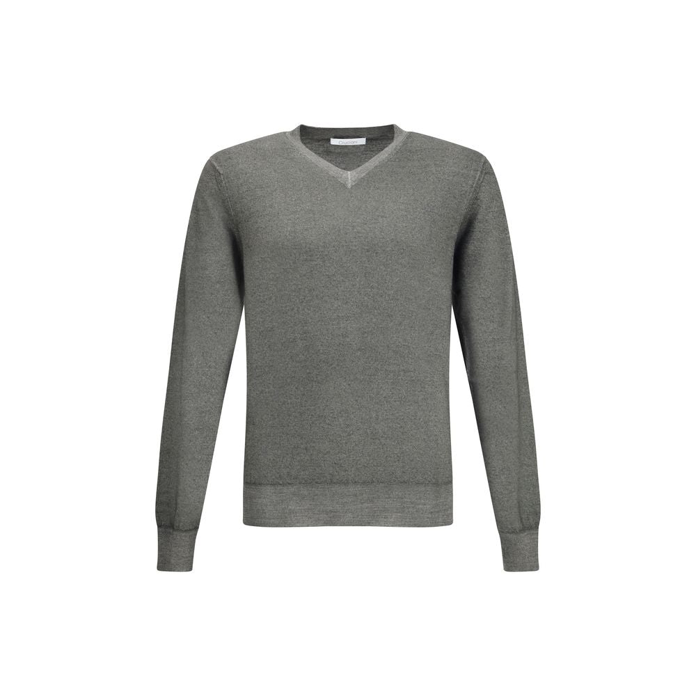 Cruciani Green V-neck Sweater