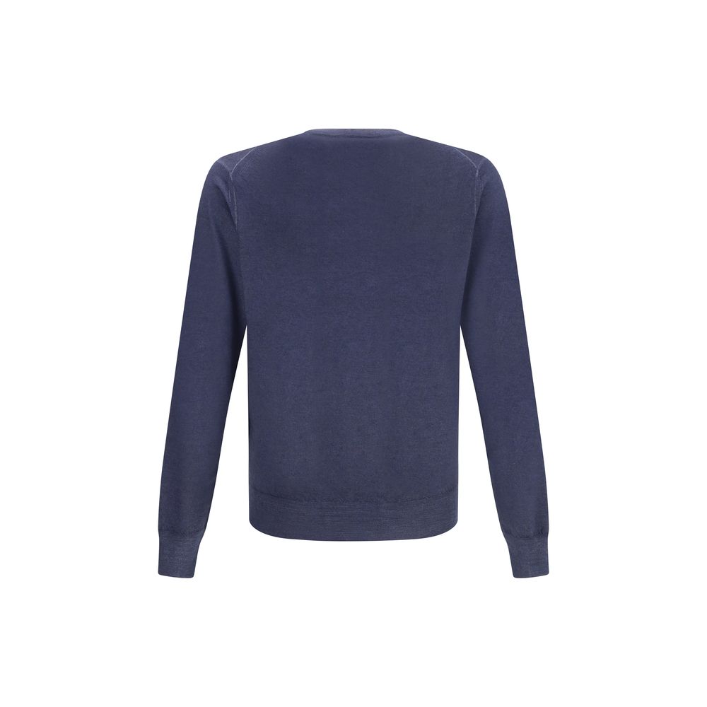 Cruciani Green V-neck Sweater