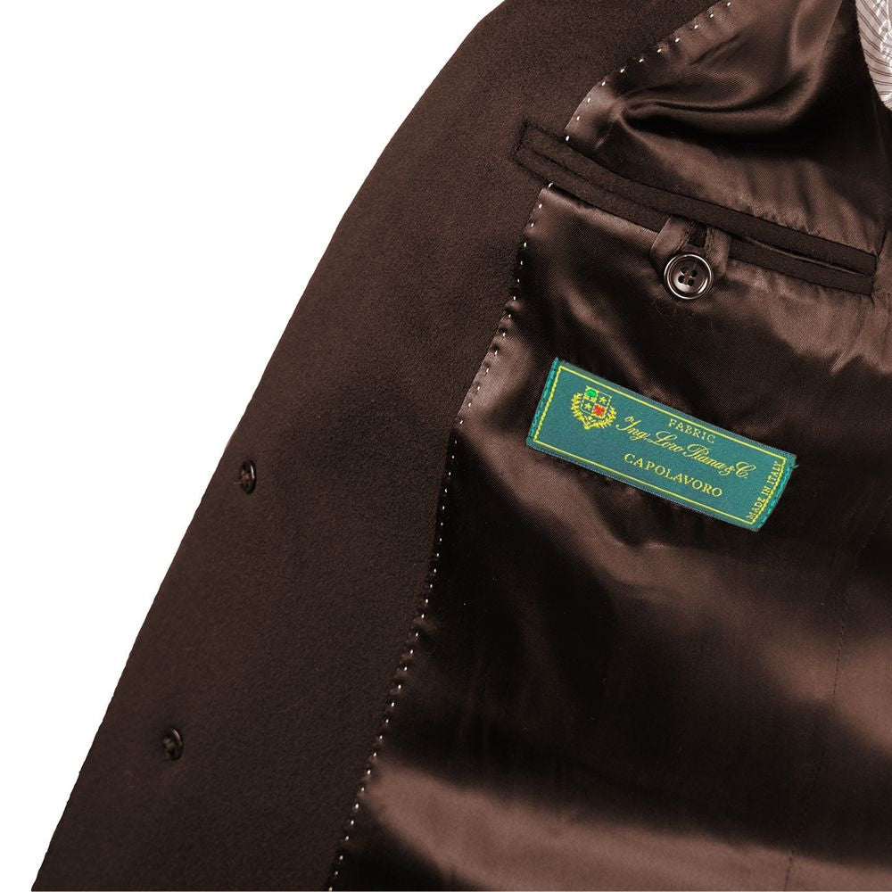 Loro Piana Made in Italy Brown Wool Coat