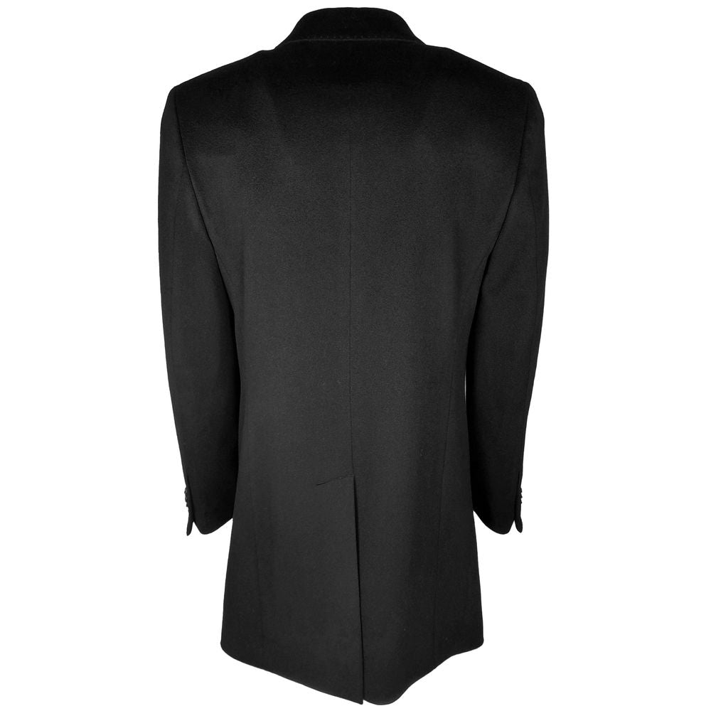 Loro Piana Made in Italy Black Wool Coat