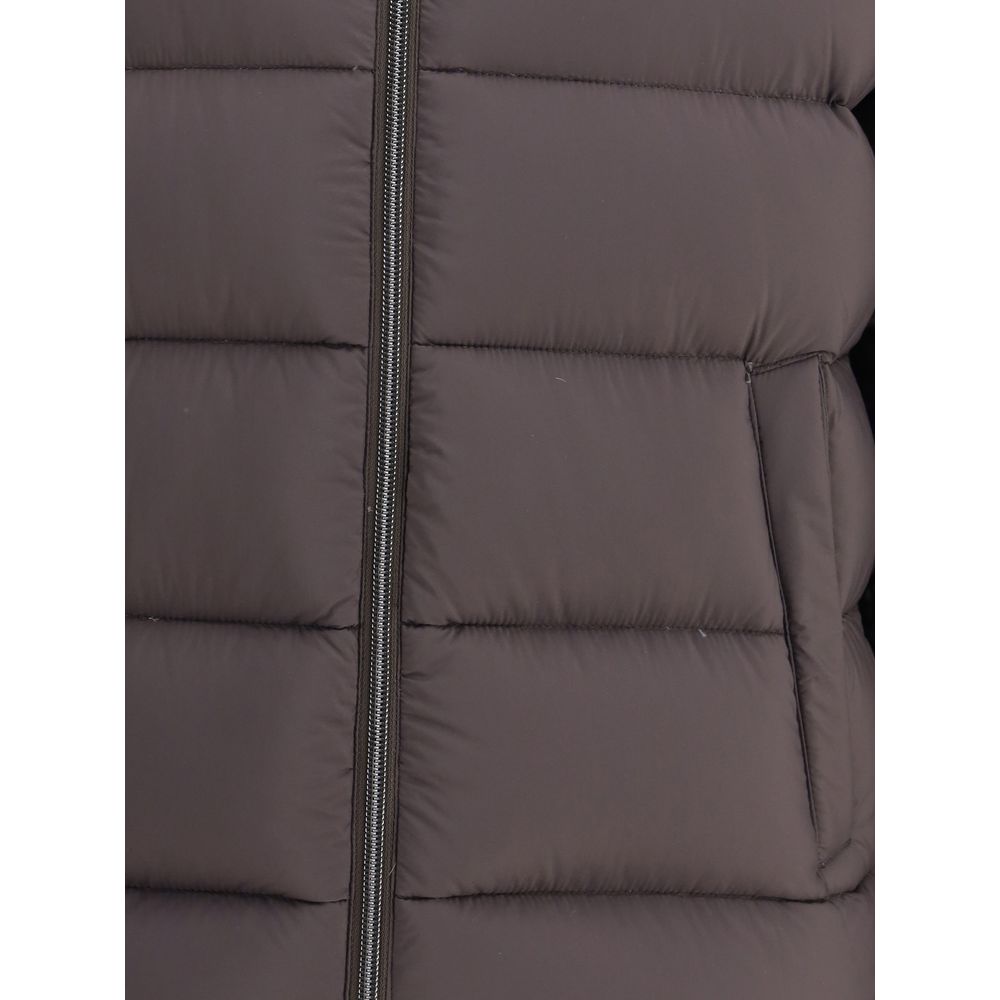 Herno Brown Polyamide Bomber