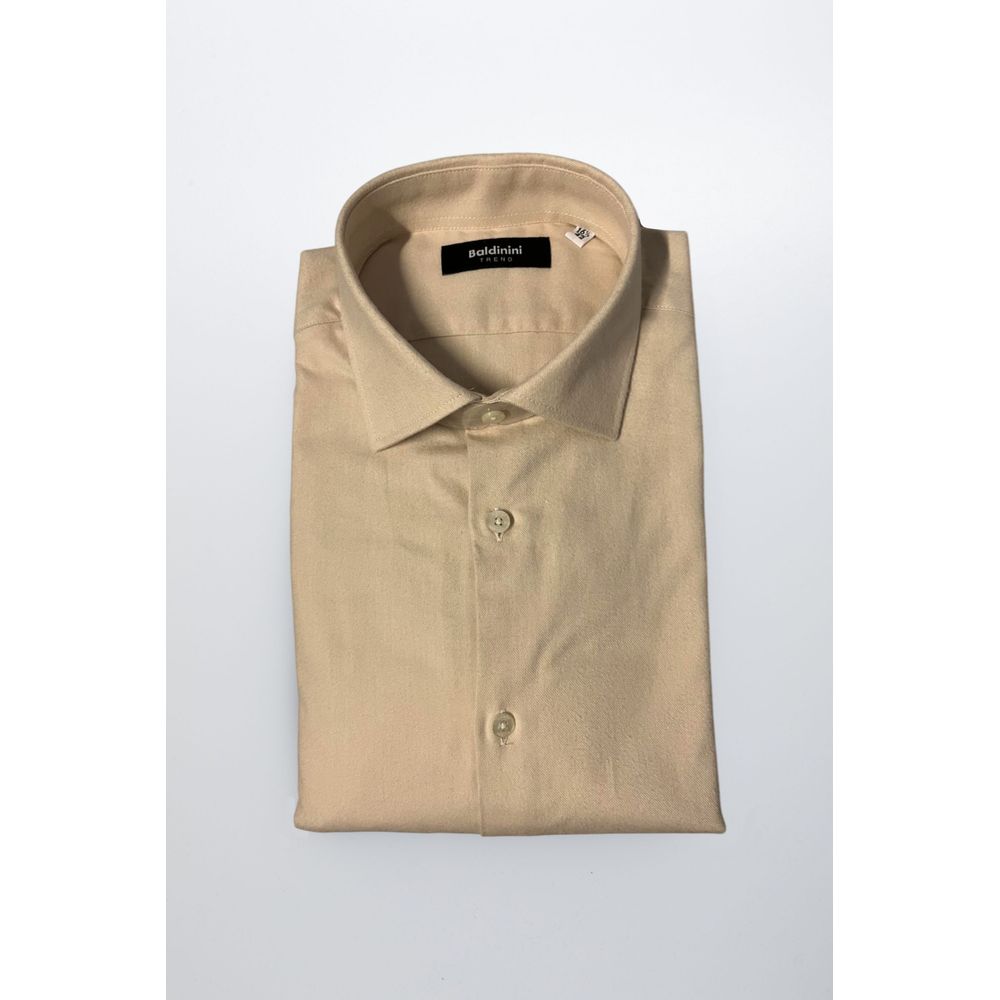 Baldinini Trend Beige Cotton Shirt