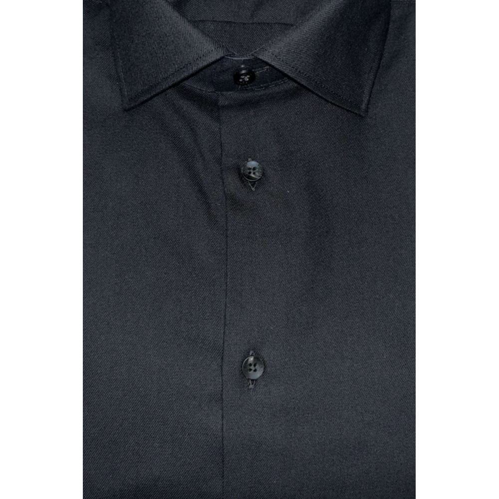 Baldinini Trend Black Cotton Shirt