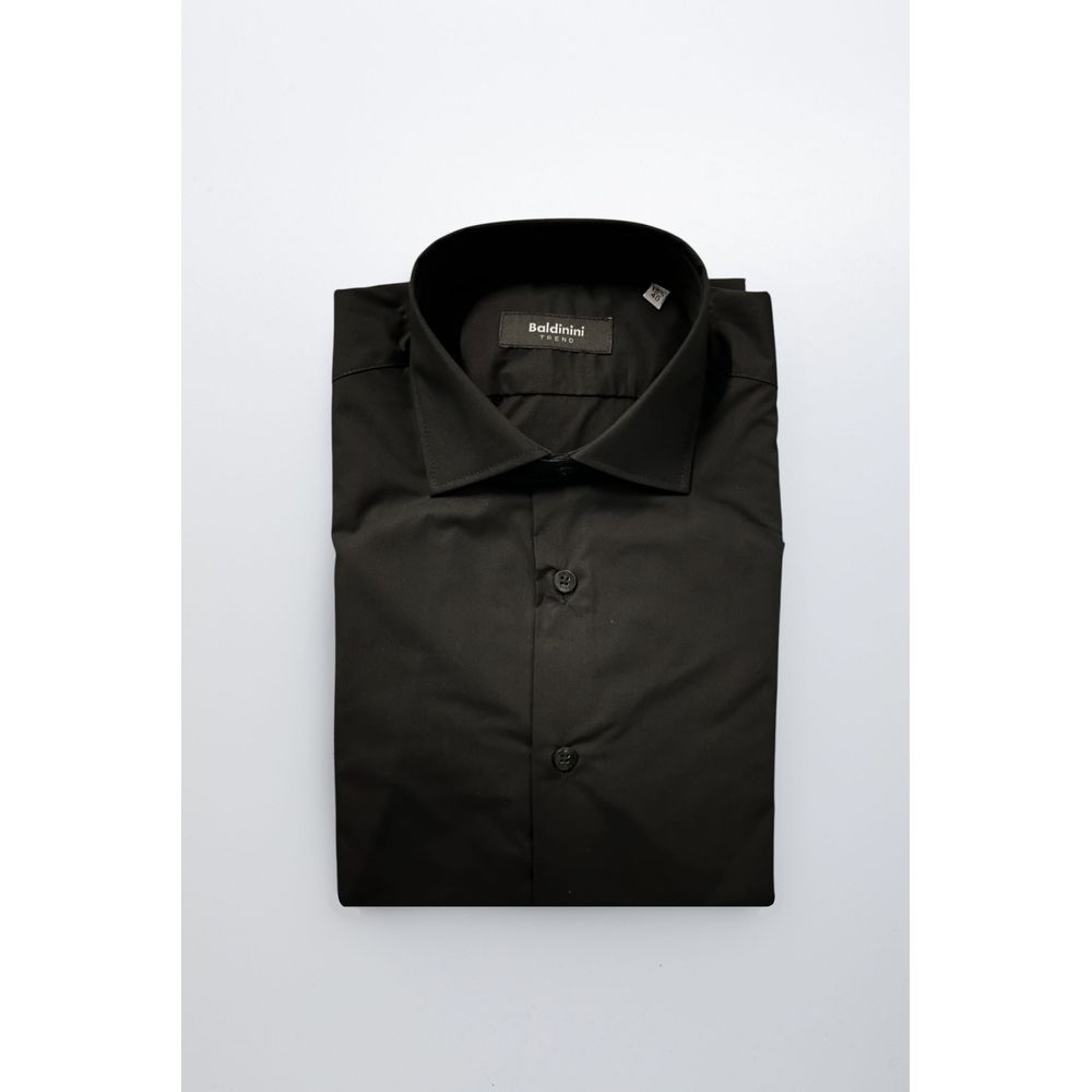 Baldinini Trend Black Cotton Shirt