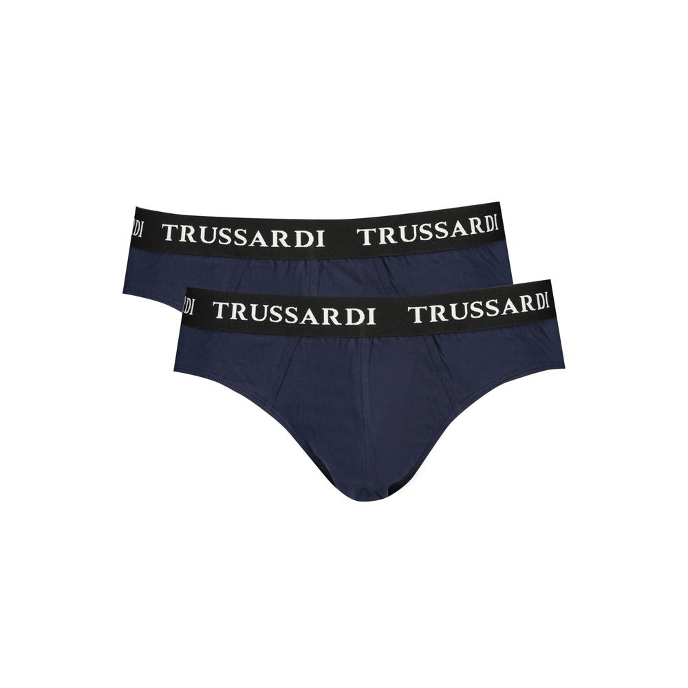 Trussardi Blue Cotton Underwear