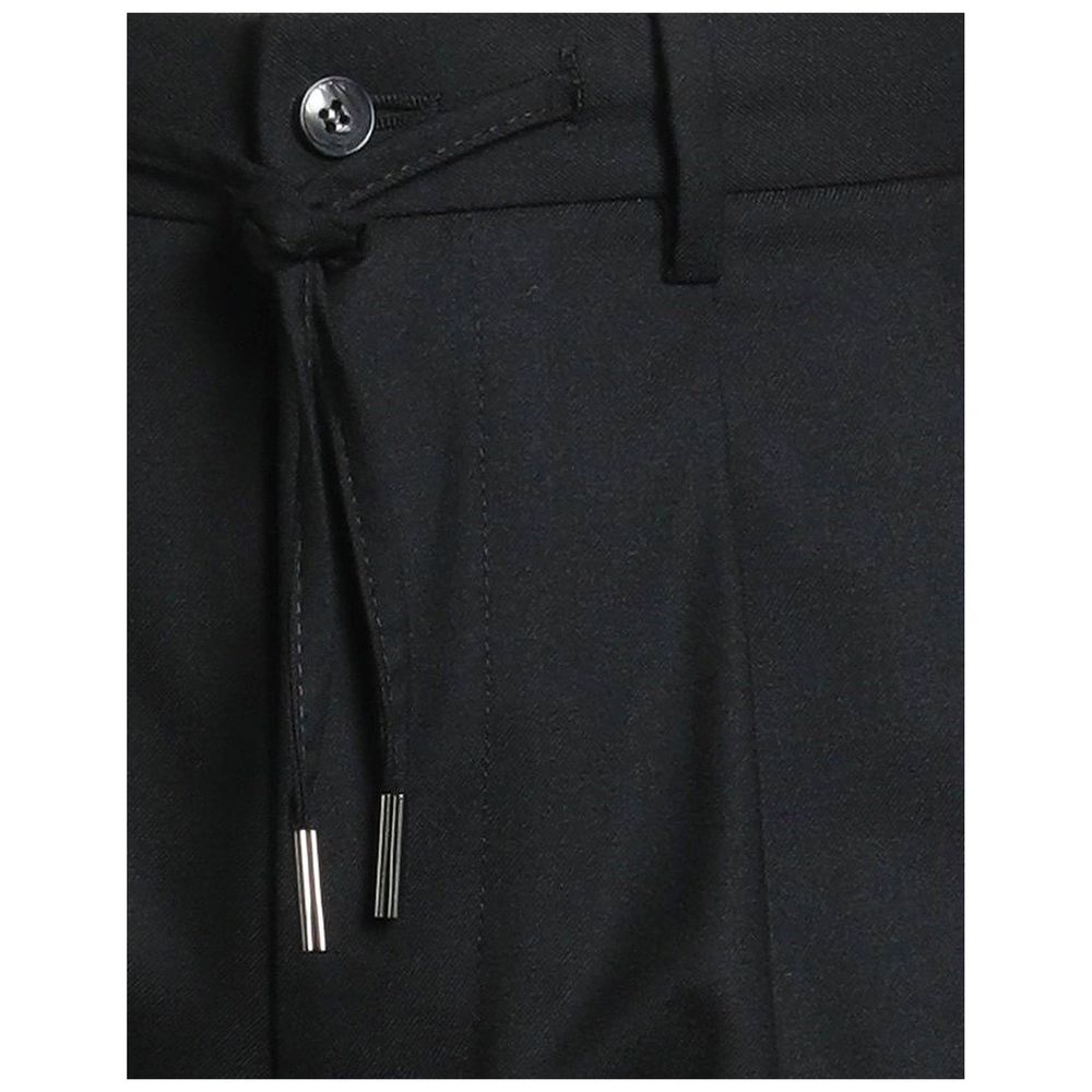 Herno Black Elastane Casual Pants