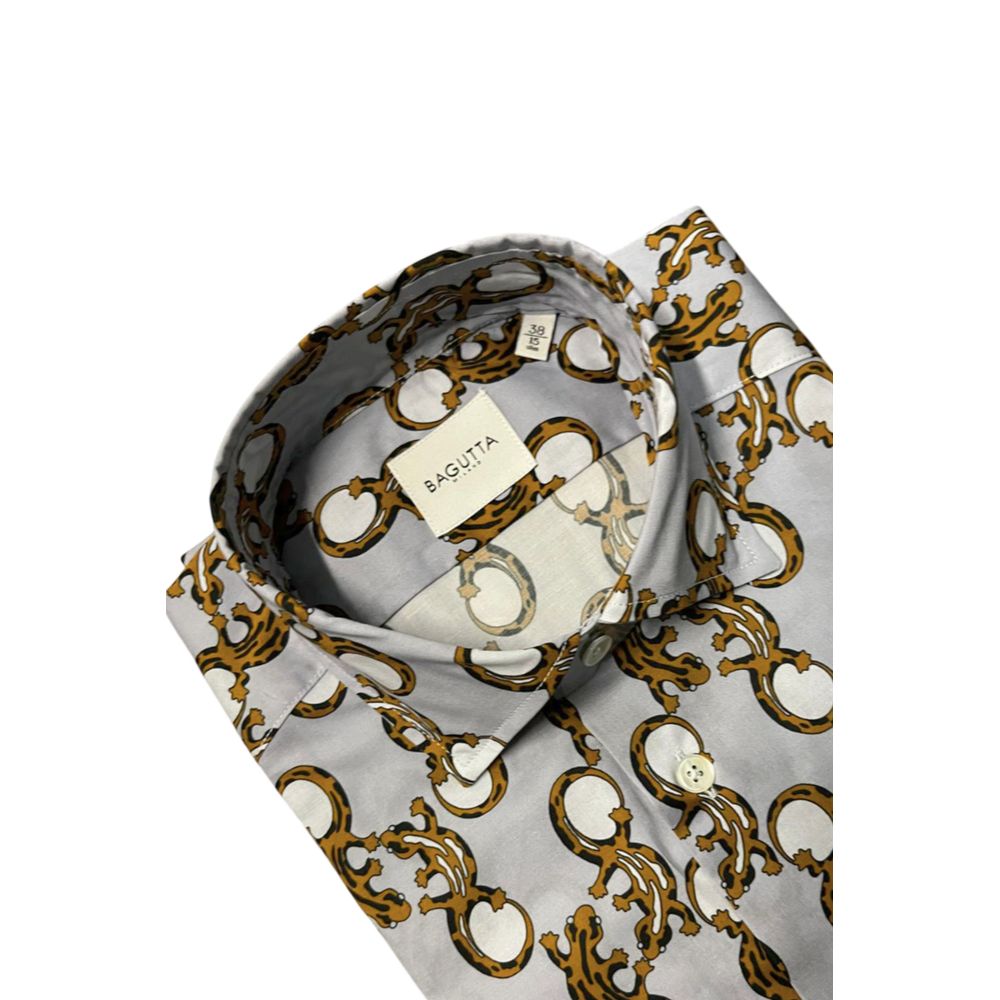 Bagutta Multicolor Cotton Shirt