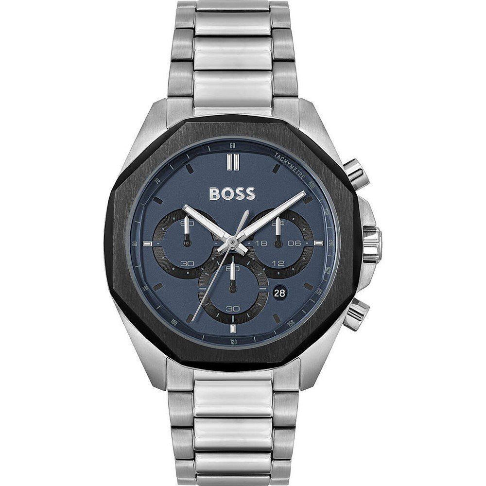 Hugo Boss Gray Stainless Steel Dress Watch