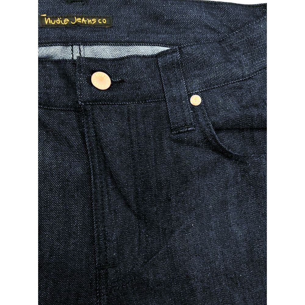 Nudie Jeans Blue Cotton Men Jeans - The Gentlemen's Vault