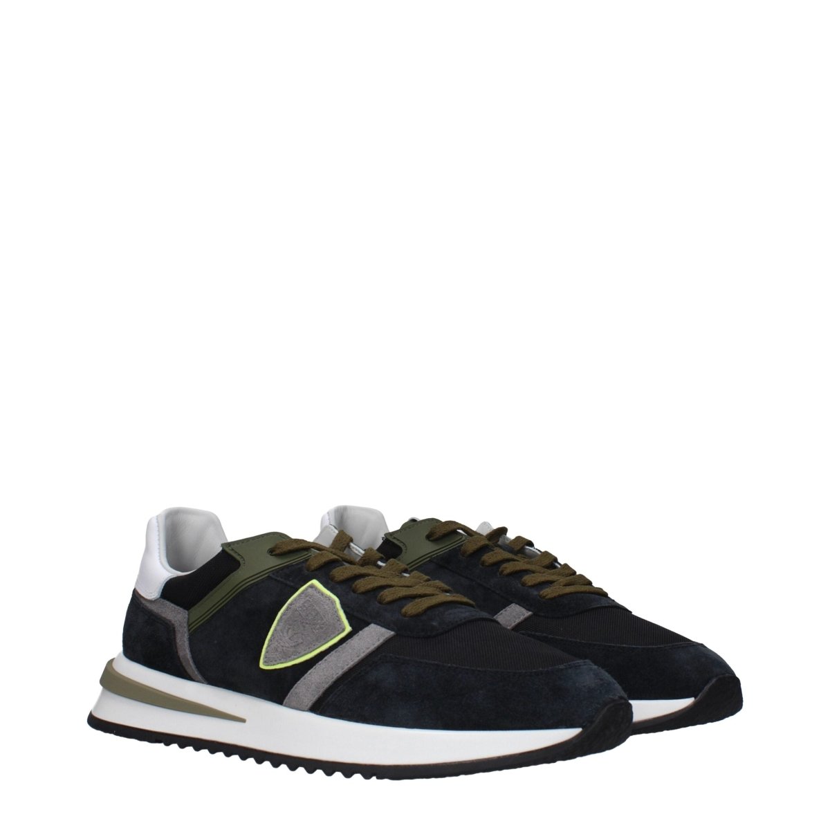 Philippe Model Blue Leather Athletic Sneakers - The Gentlemen's Vault