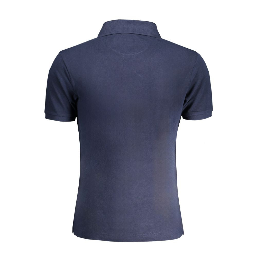 La Martina Blue Cotton Polo Shirt - The Gentlemen's Vault