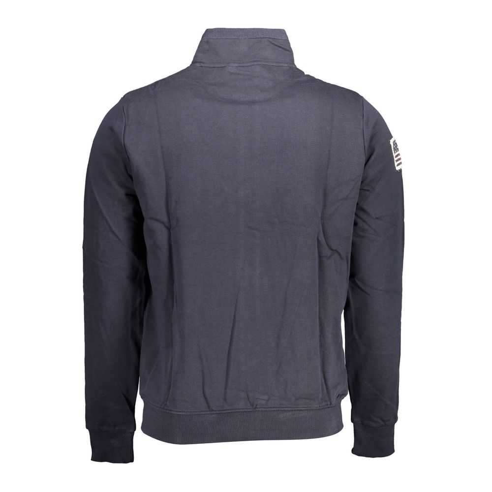 U.S. POLO ASSN. Blue Cotton Men Sweater - The Gentlemen's Vault