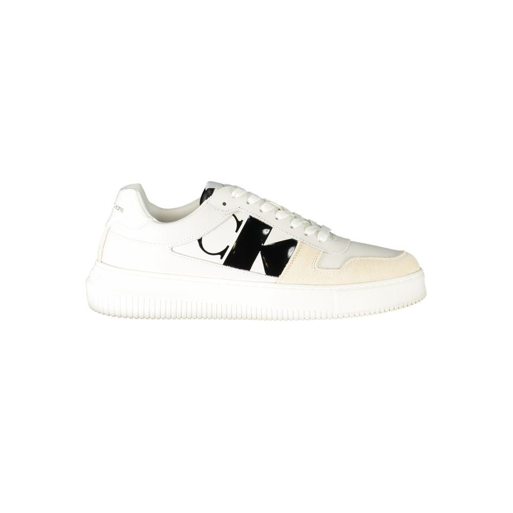 Calvin Klein White Polyester Sneaker - The Gentlemen's Vault