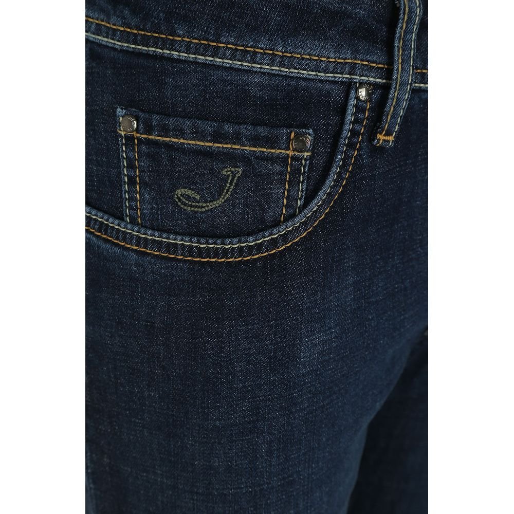 Jacob Cohen Blue Cotton Jeans & Pant - The Gentlemen's Vault