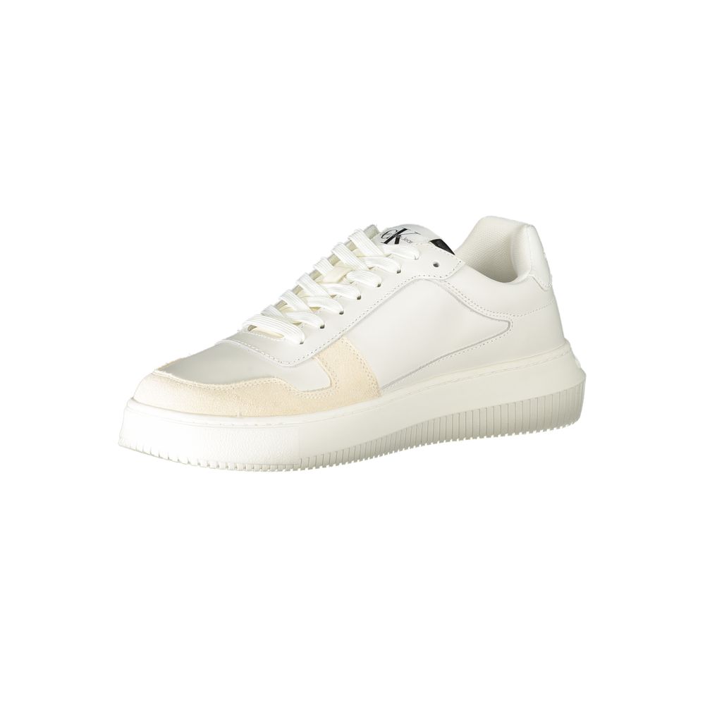Calvin Klein White Polyester Sneaker - The Gentlemen's Vault