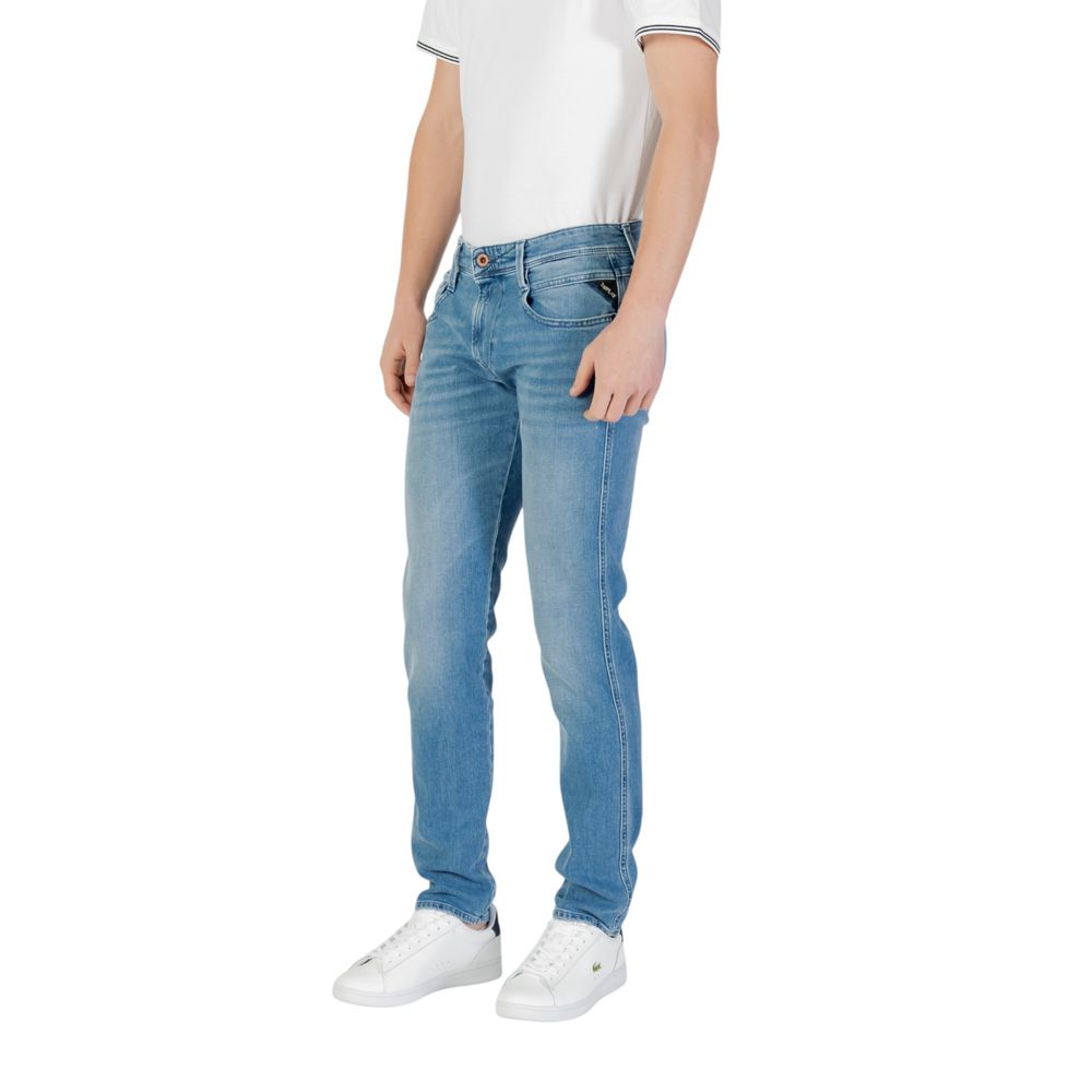 Replay Blue Cotton Skinny Jean - The Gentlemen's Vault