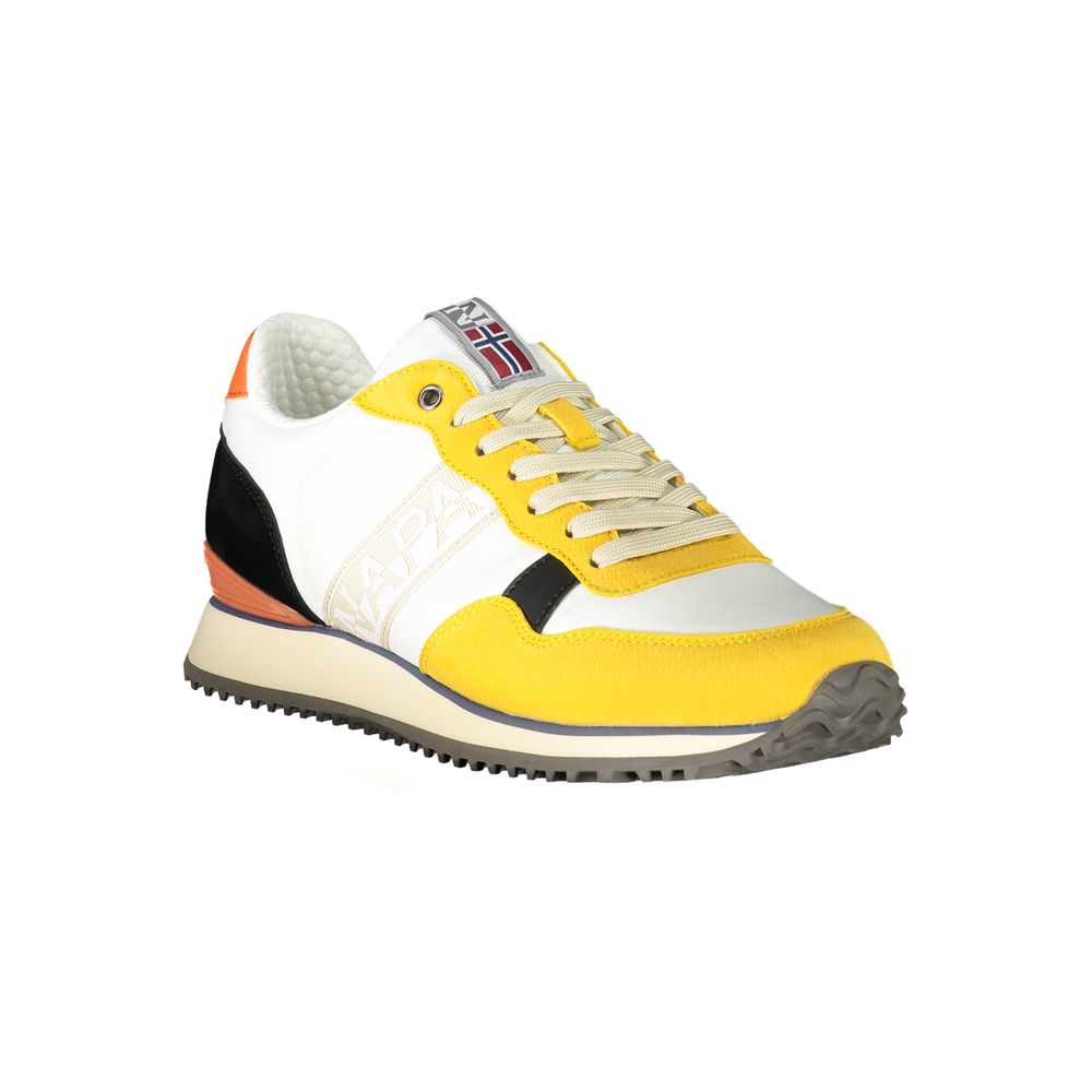 Napapijri Yellow Polyester Sneaker - The Gentlemen's Vault