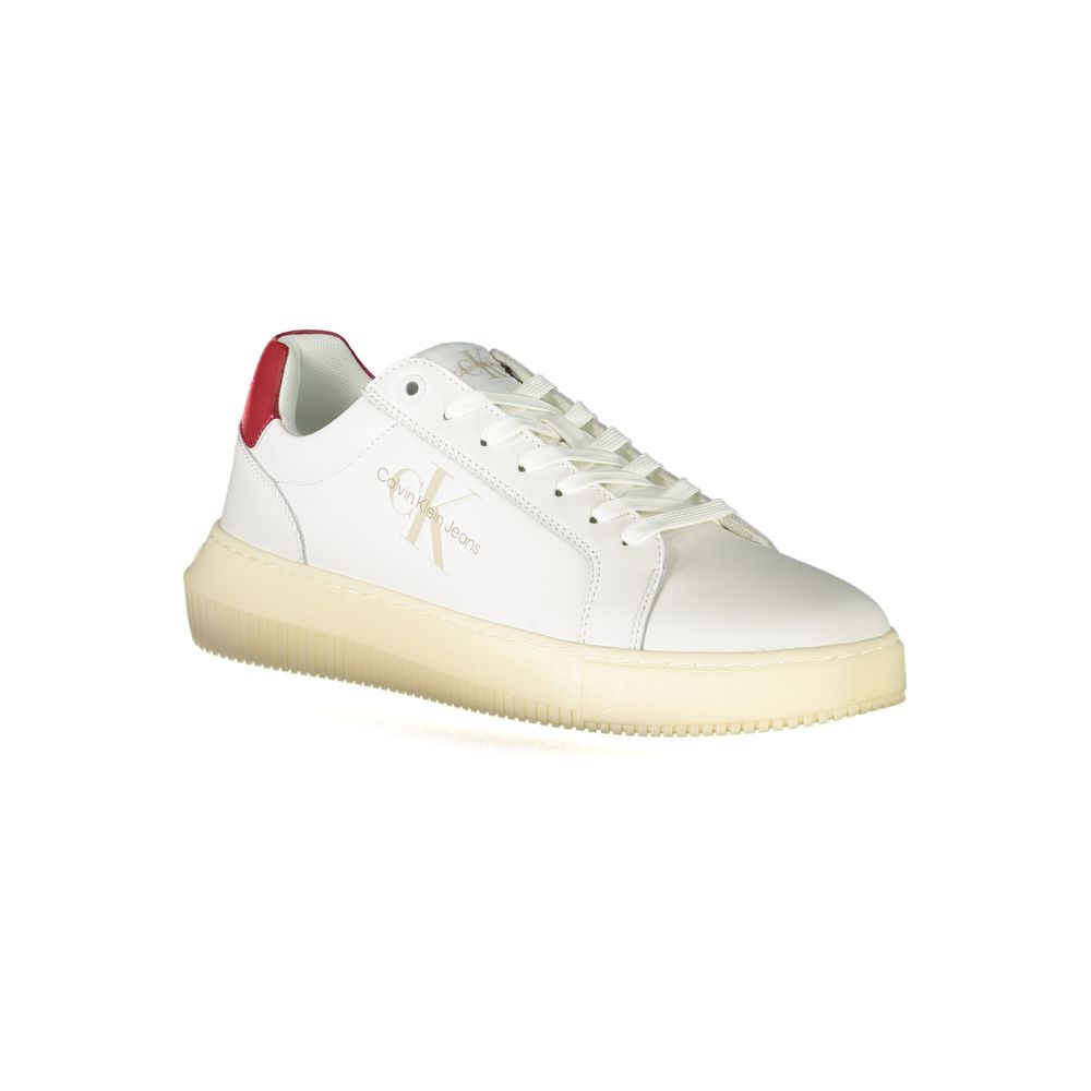 Calvin Klein White Polyester Sneaker - The Gentlemen's Vault