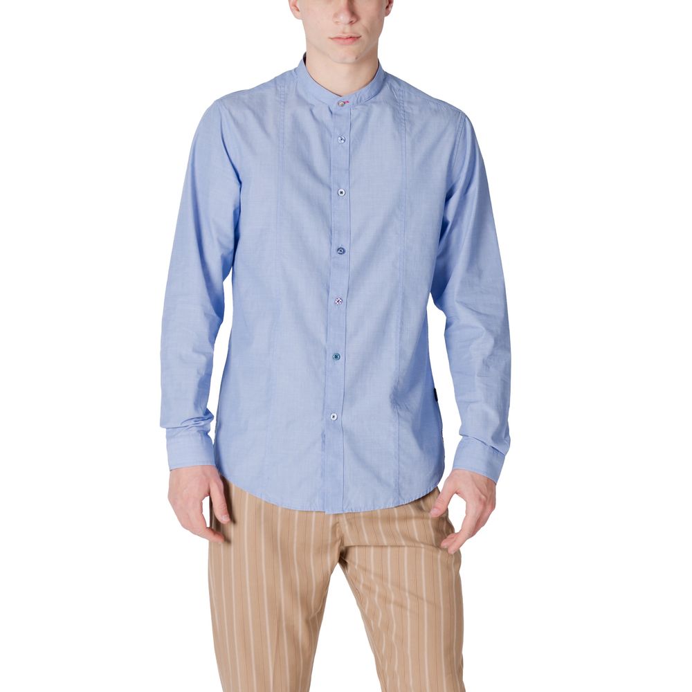 Gianni Lupo Light Blue Cotton Shirt - The Gentlemen's Vault