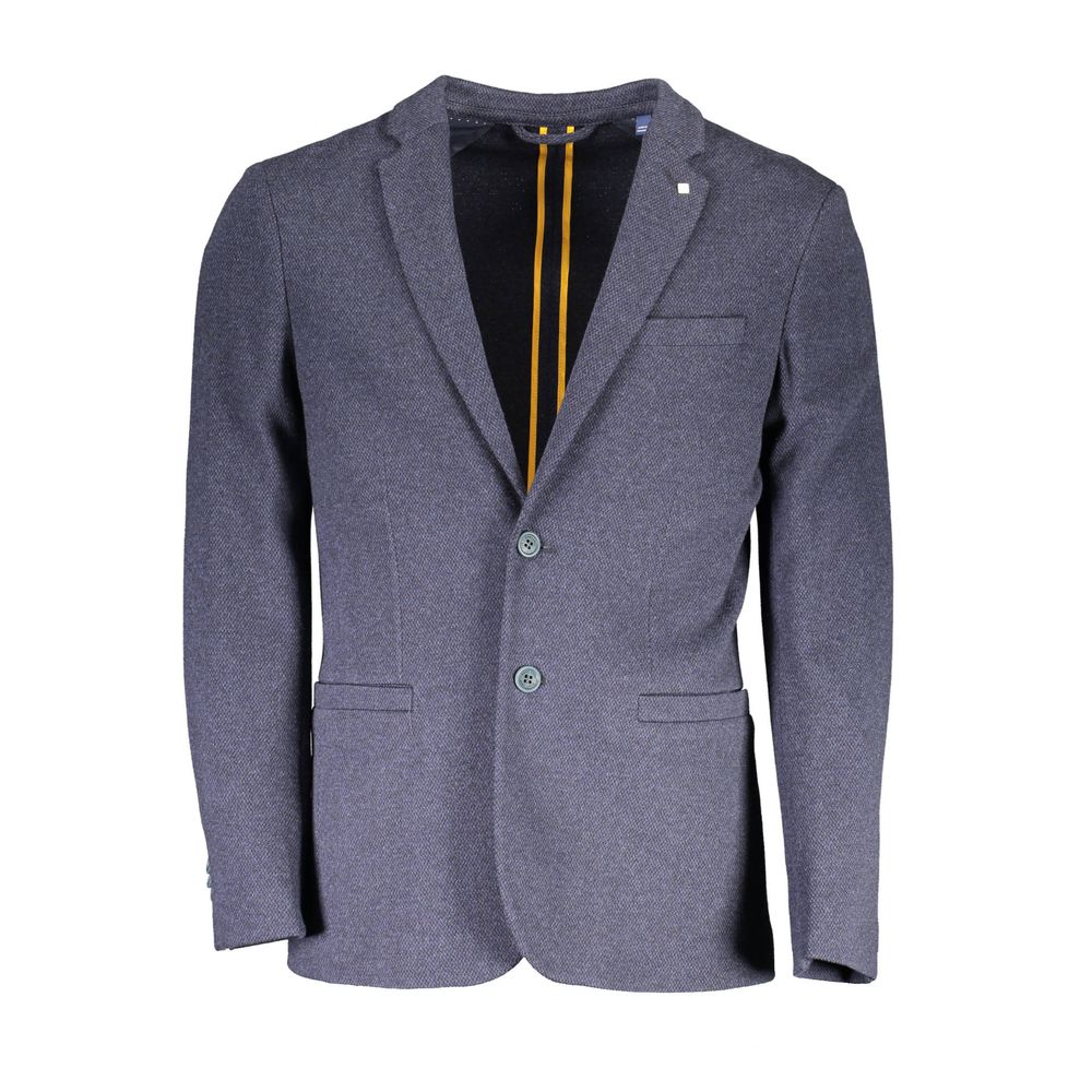 Gant Blue Cotton Jackets & Coat - The Gentlemen's Vault