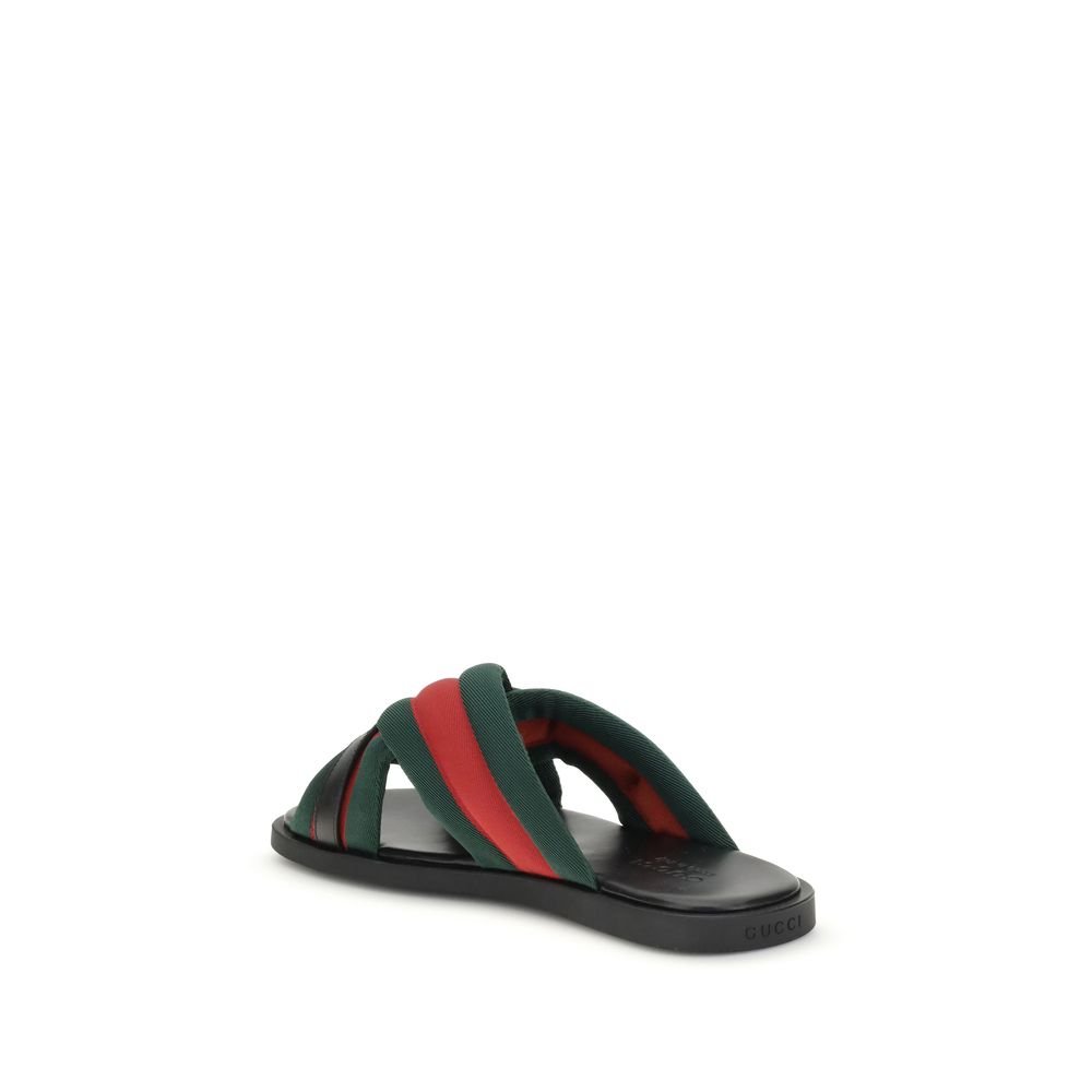 Gucci Web Sandals with Interlocking GG - The Gentlemen's Vault