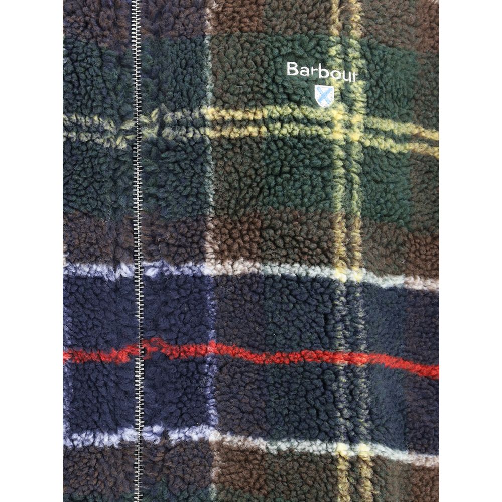 Barbour Sherpa Tartan Fleece Zip Through Jacket - The Gentlemen's Vault