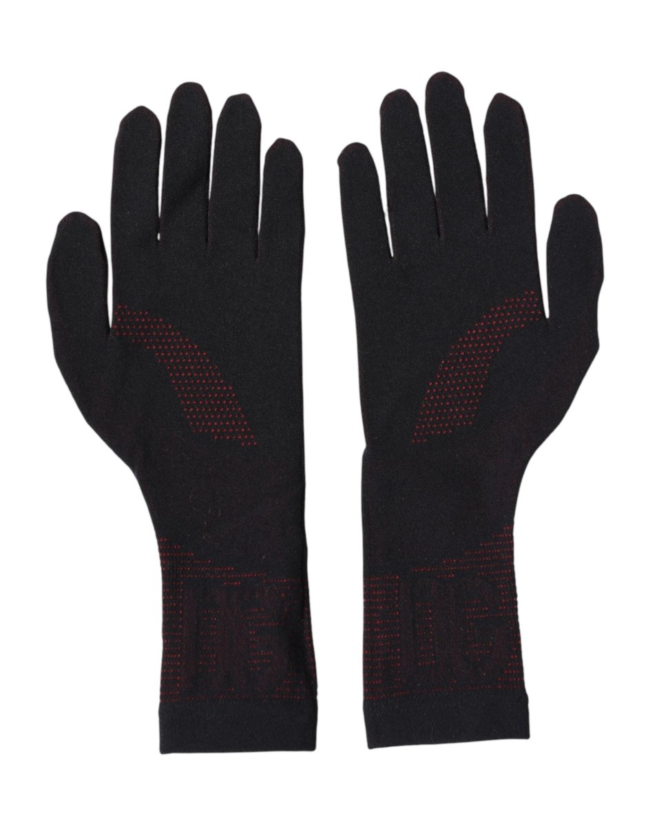 Dolce & Gabbana Black DG Logo Cotton Hands Mitten Men Gloves - The Gentlemen's Vault