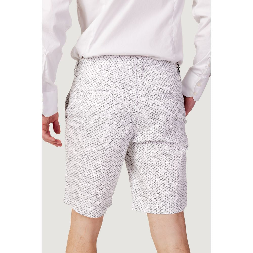 Armani Exchange White Cotton Bermuda - The Gentlemen's Vault