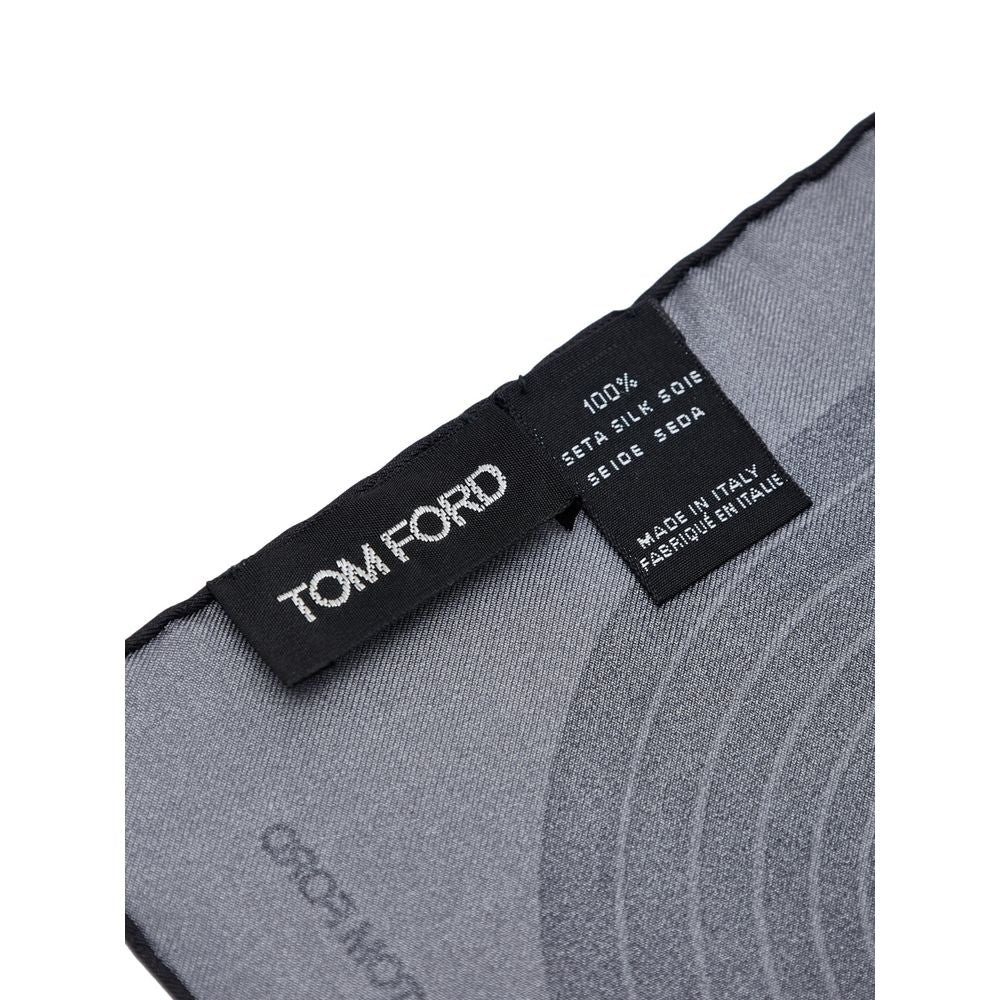 Tom Ford Gray Silk Pocket Square - The Gentlemen's Vault