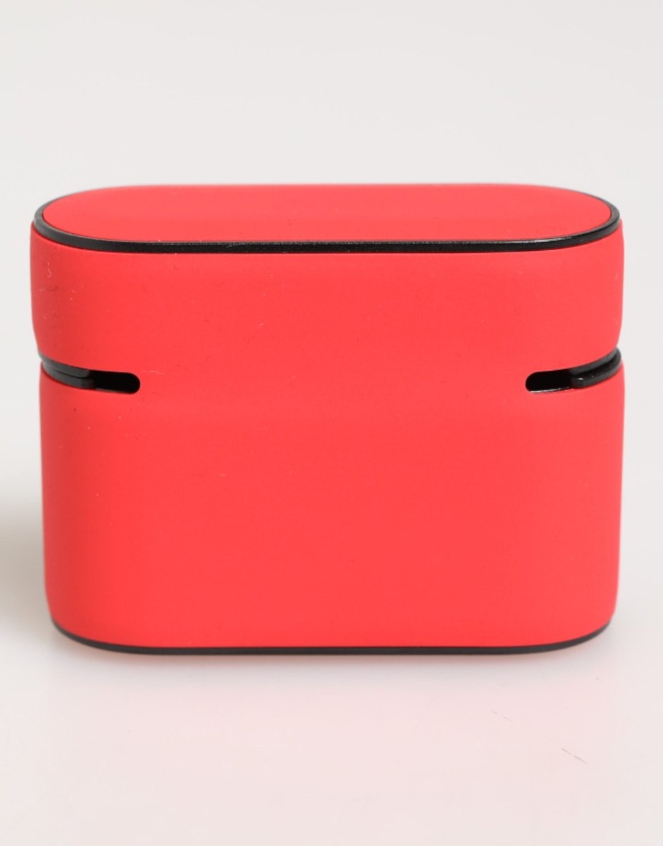 Dolce & Gabbana Red PVC DG Logo Embossed Men Flip Holder Airpods Case - The Gentlemen's Vault