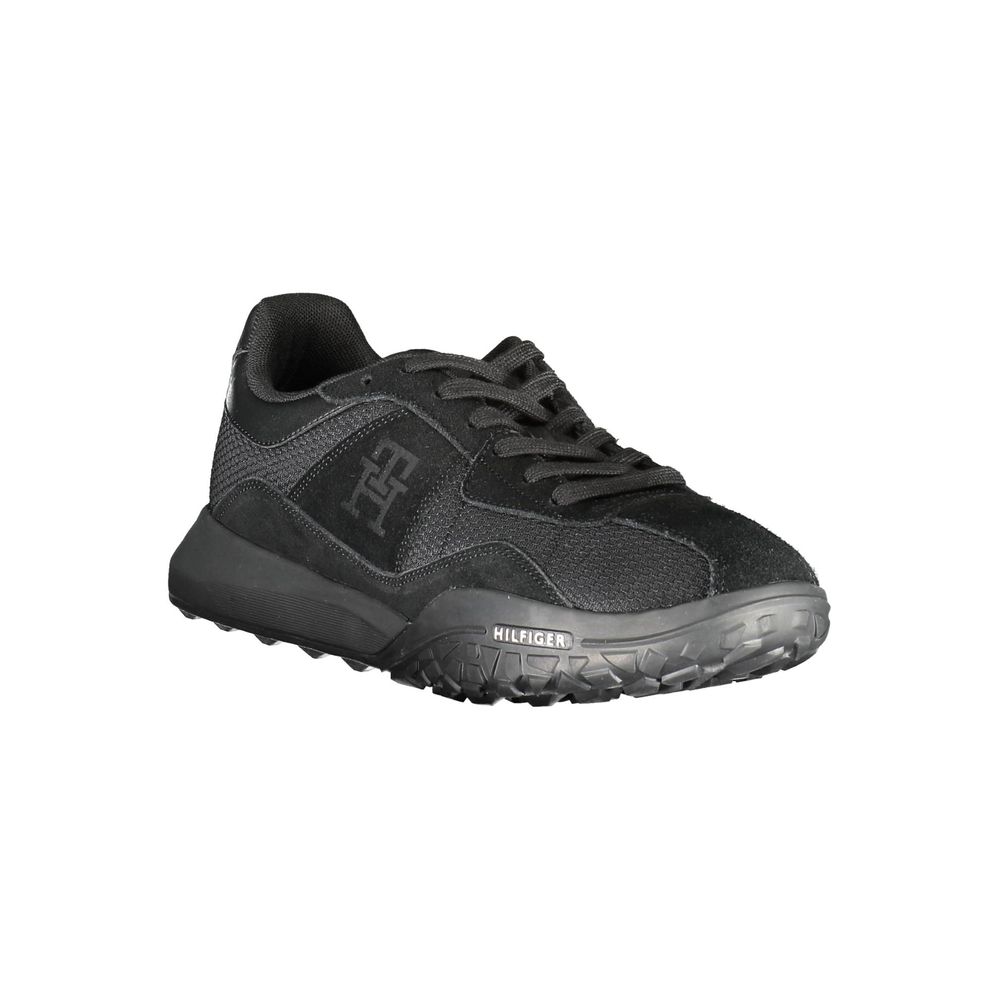 Tommy Hilfiger Black Polyester Sneaker - The Gentlemen's Vault