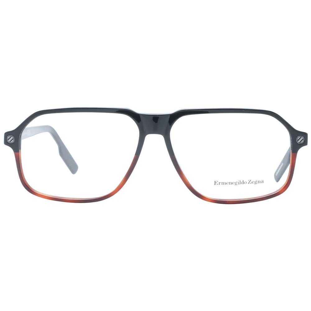 Ermenegildo Zegna Black Men Glasses Frame - The Gentlemen's Vault