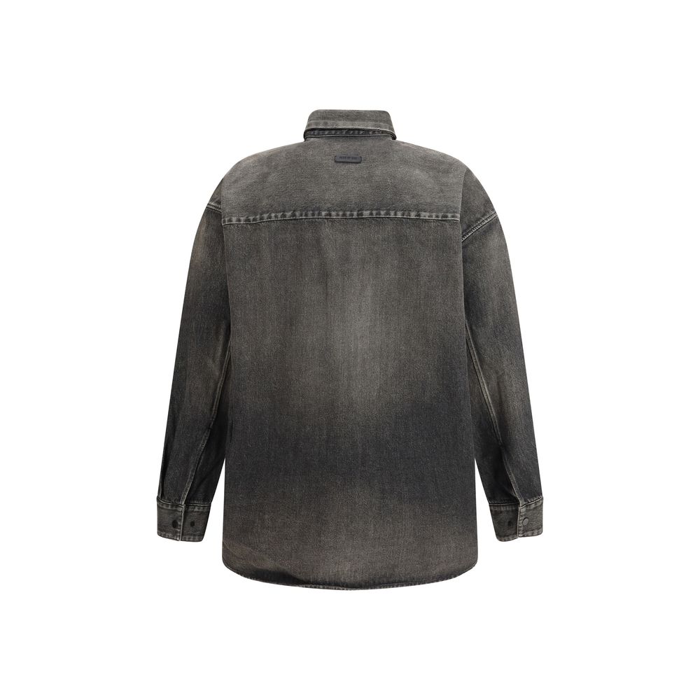 Fear Of God Snap Front Denim Overshirt - The Gentlemen's Vault