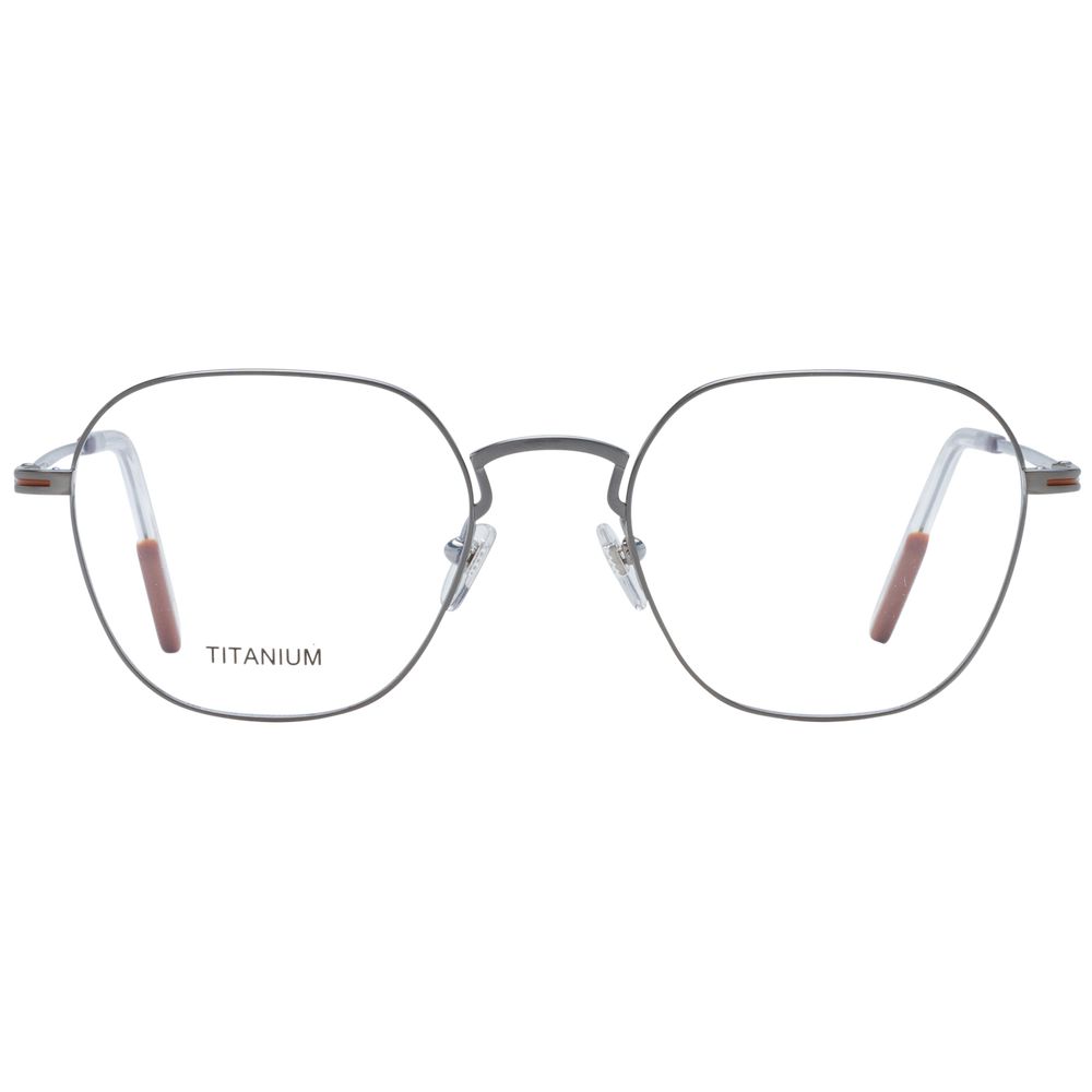 Ermenegildo Zegna Gray Men Glasses Frame - The Gentlemen's Vault