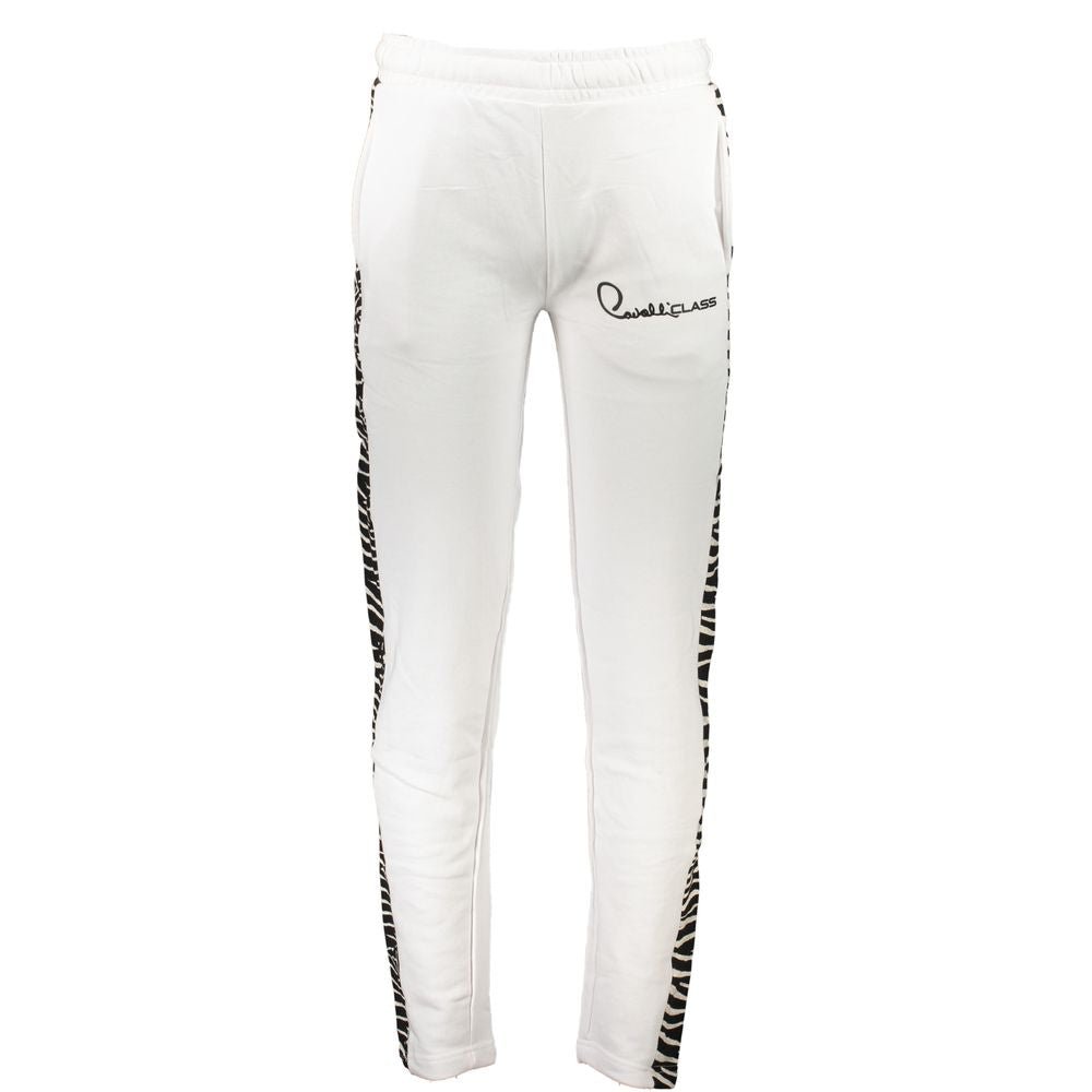 Cavalli Class White Cotton Pant - The Gentlemen's Vault