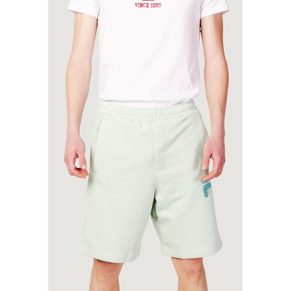 Fila Green Cotton Bermuda Shorts - The Gentlemen's Vault