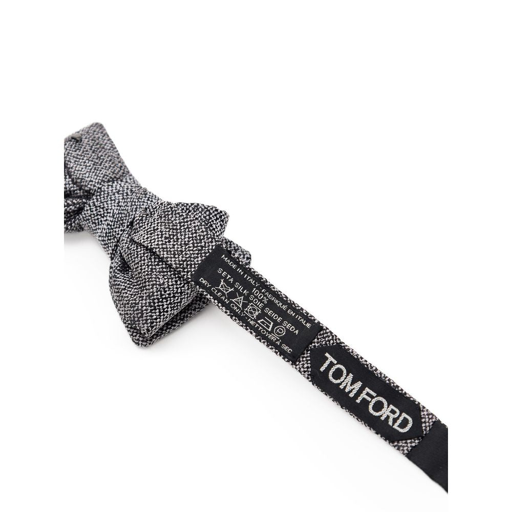 Tom Ford Gray Silk Bowtie - The Gentlemen's Vault